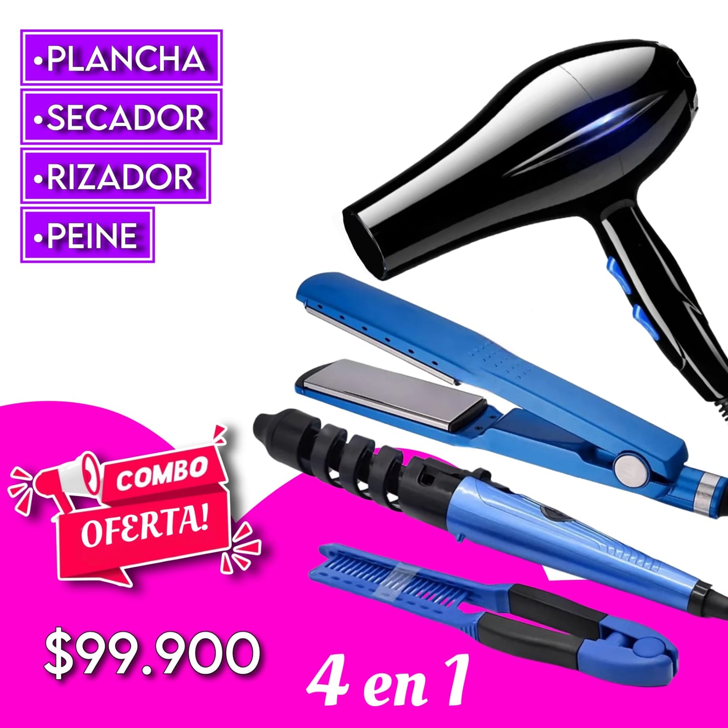 SET DE BELLEZA CABELLO 4 EN 1