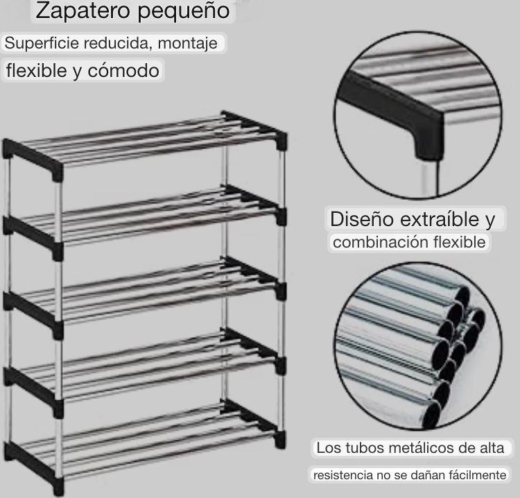 ARMARIO 2 CUERPOS Y ZAPATERO 6 NIVELES