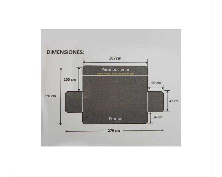 CUBRE SOFÁ 3 PUESTOS Y LEVANTA MUEBLES