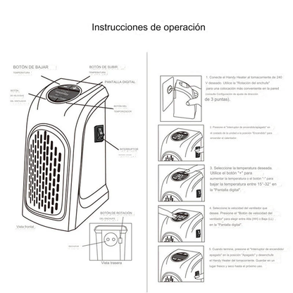 CALENTADOR MINI PORTATIL